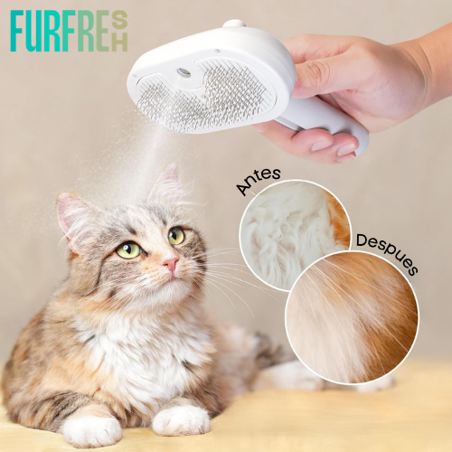 Cepillo de Vapor para Perros y Gatos 3 en 1